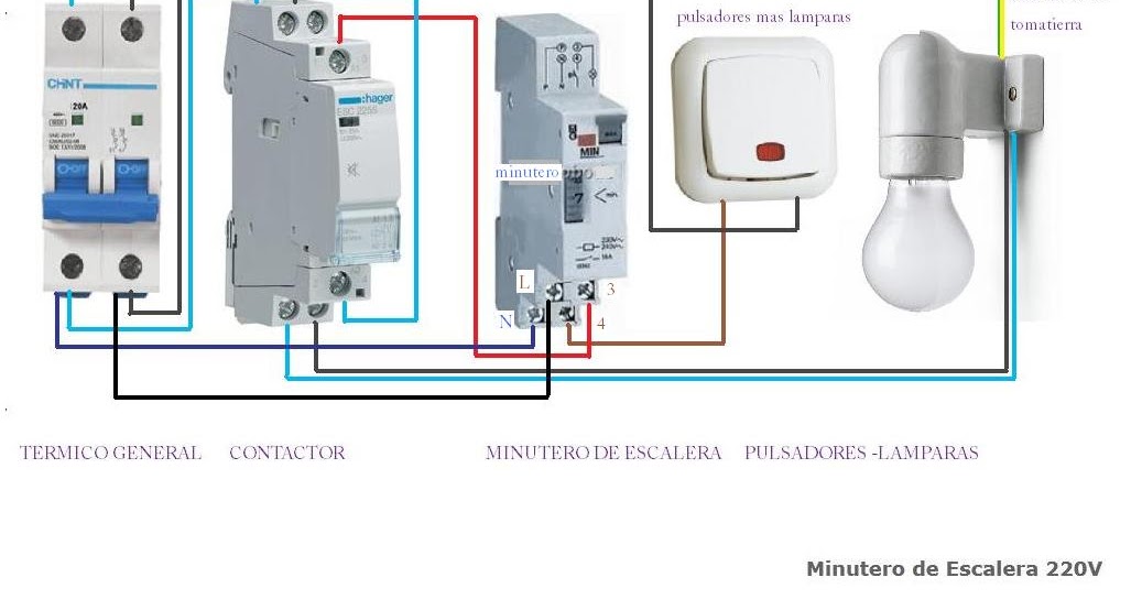 Contactor Automatico Escalera Con Esquemas ~ Esquema Eléctricos De lFJK31Tc